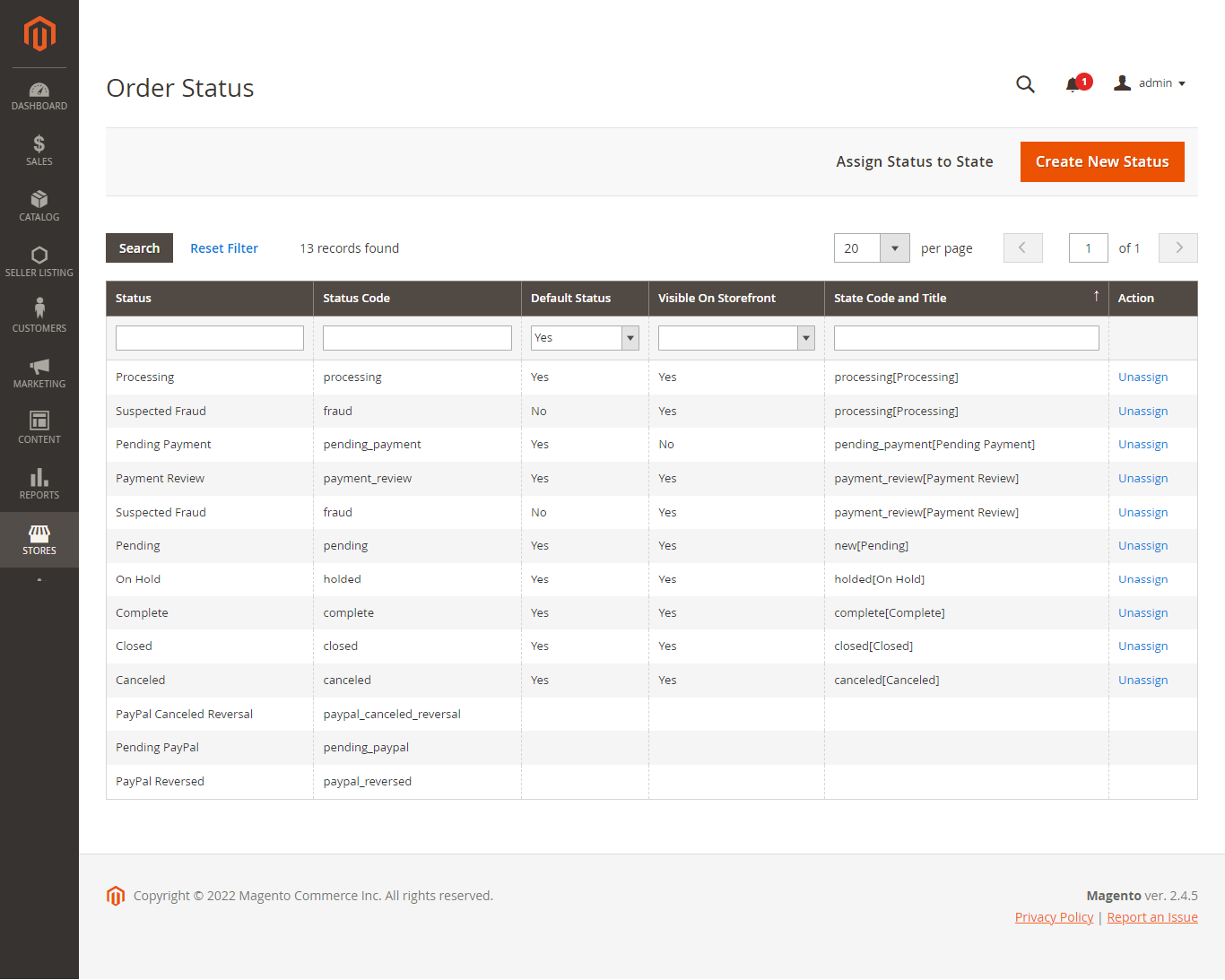 How Many Types Payment Order State / Status in Adobe Commerce / Magento