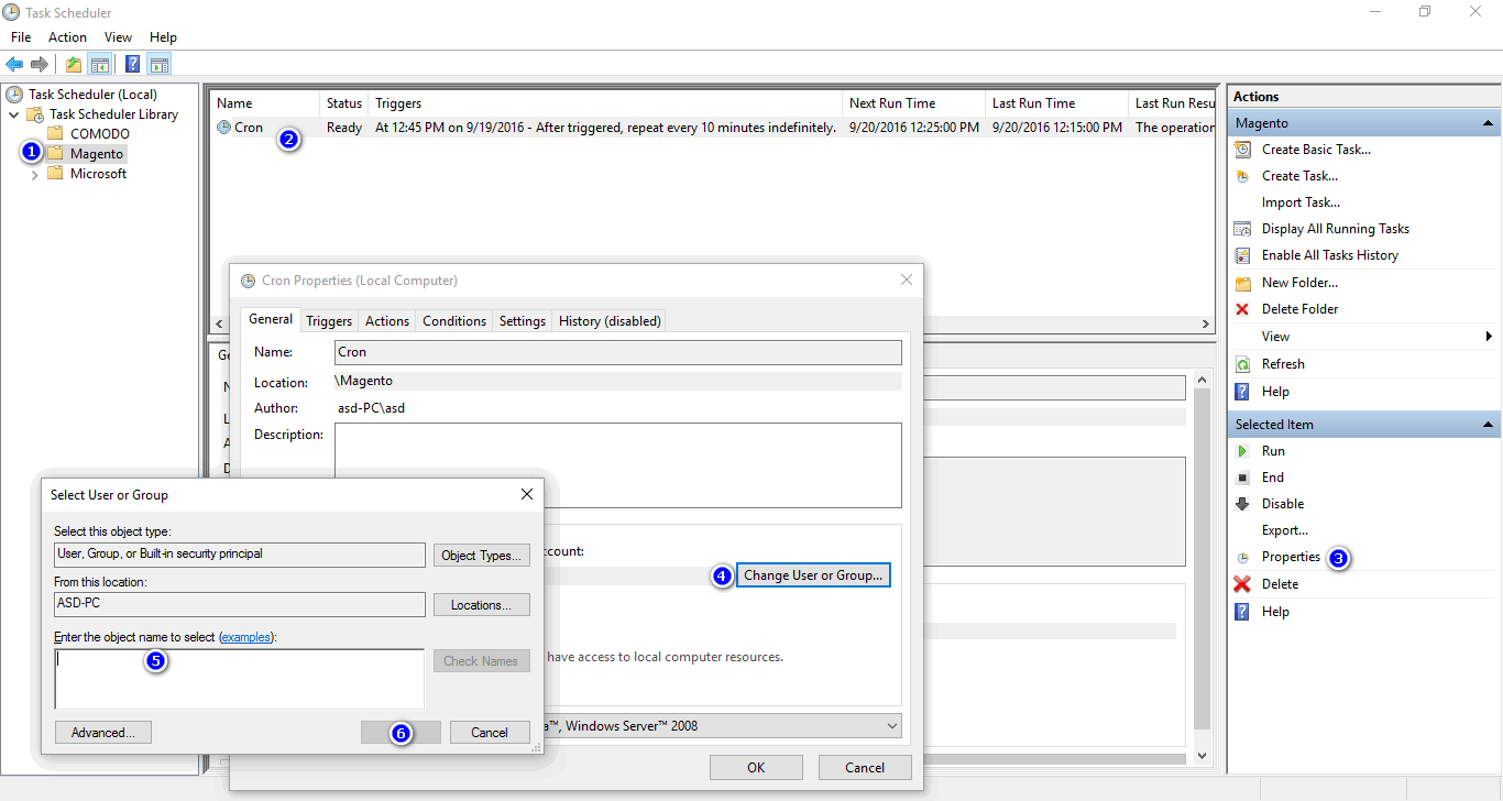 How to Set up Magento 2 Cron in Xampp for Windows