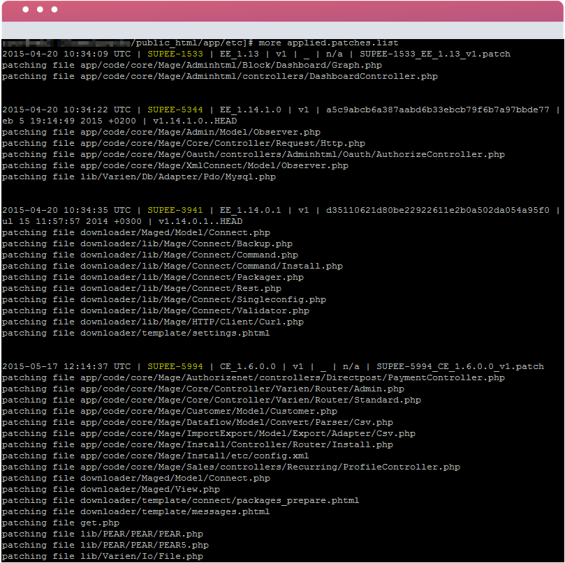 How to Get the List of Installed Magento 2 Patches LaptrinhX