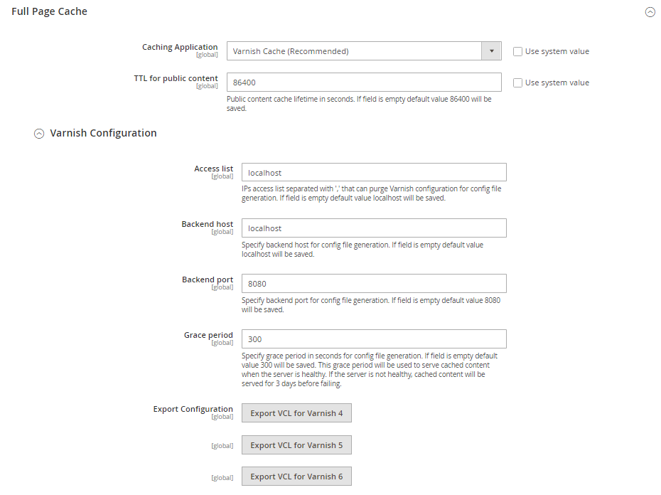How to Configure Full Page Cache in Magento 2
