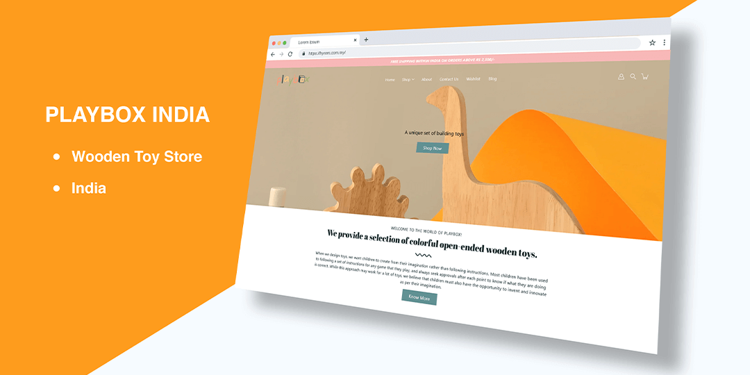 SEO Case Study Playbox India Wooden Toy Store, India