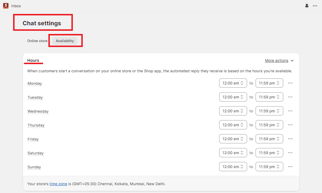 How to Set Availability Hours in Shopify?