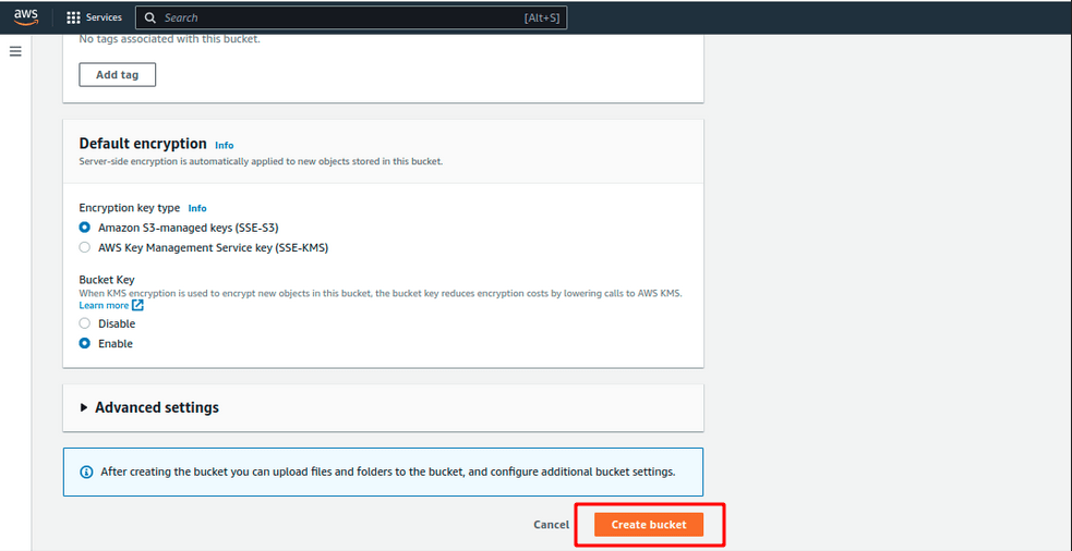 Create an Amazon S3 Bucket and AWS Access Key ID and Secret Access Key