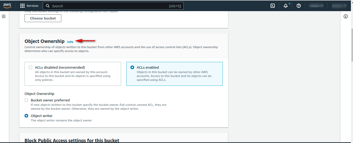 Create an Amazon S3 Bucket and AWS Access Key ID and Secret Access Key