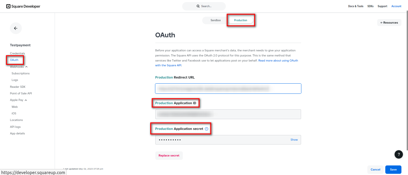Configure Magento with Square Production Mode Magento 2 Square