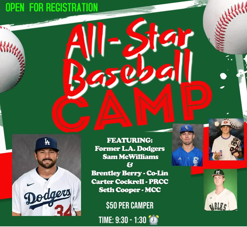 All Star Baseball Camp June 13th