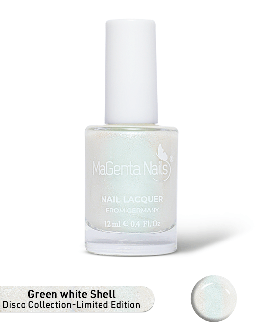 Nail Polish DC 1009 Green White Shell MaGenta Nails