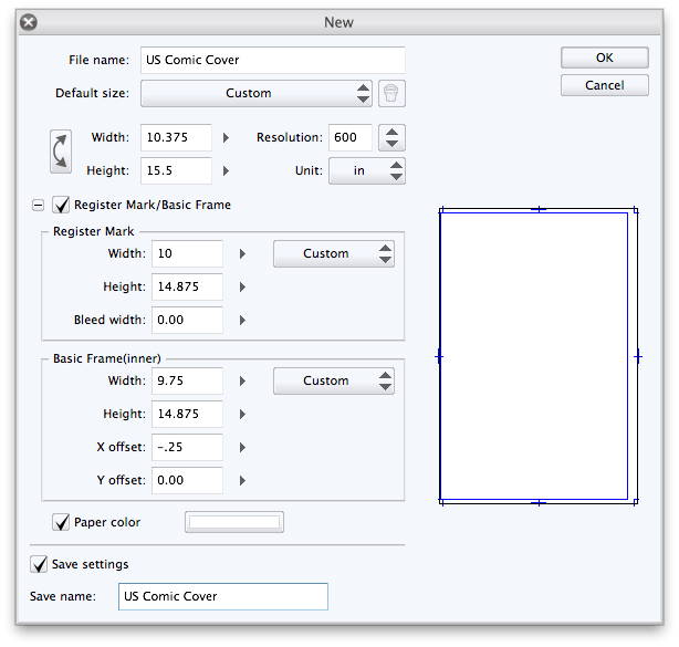US Comic page sizes in Manga Studio Maggie McFee Whinging on the