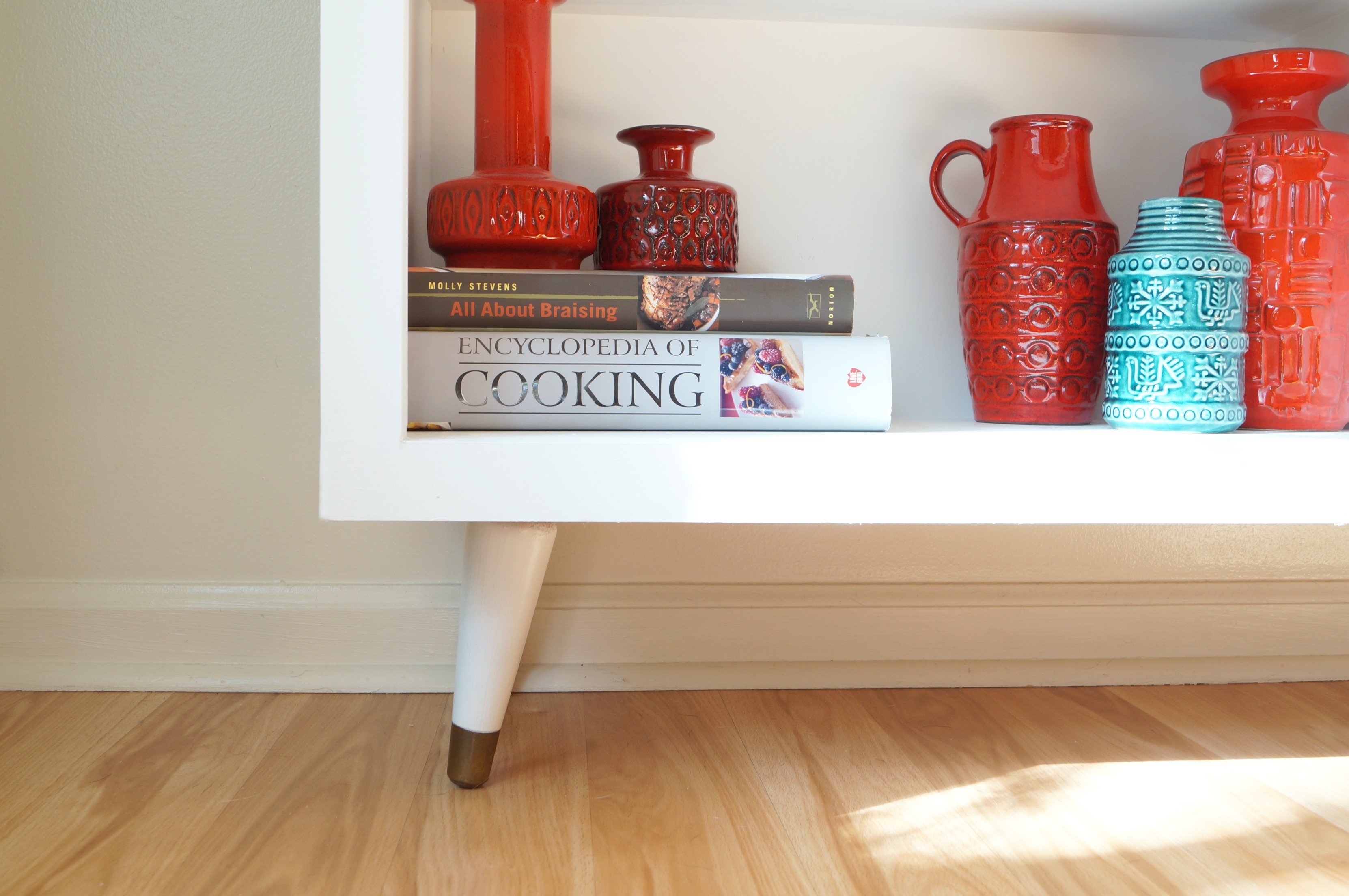 Garage Sale Bookshelves turned MidCentury