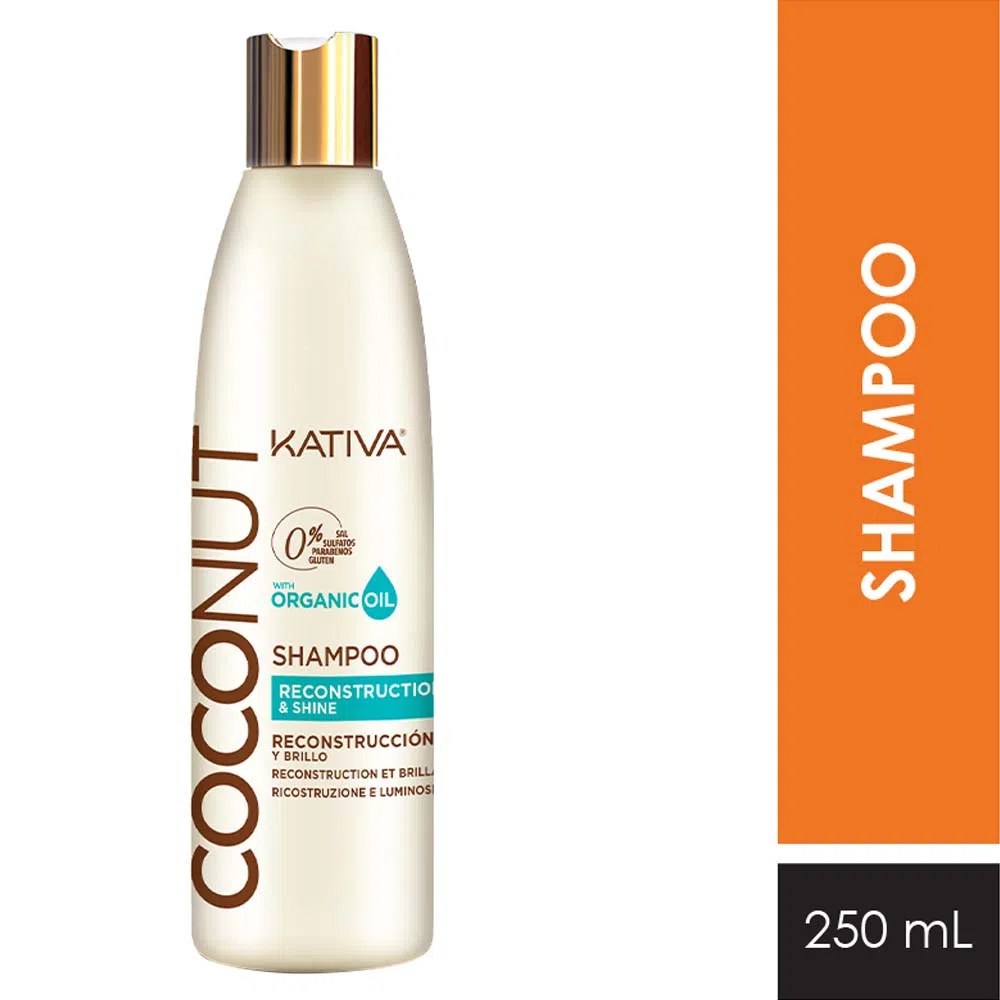 Shampoo sin Sal KATIVA Coconut 250ml Maggies Belleza y Hogar Perú