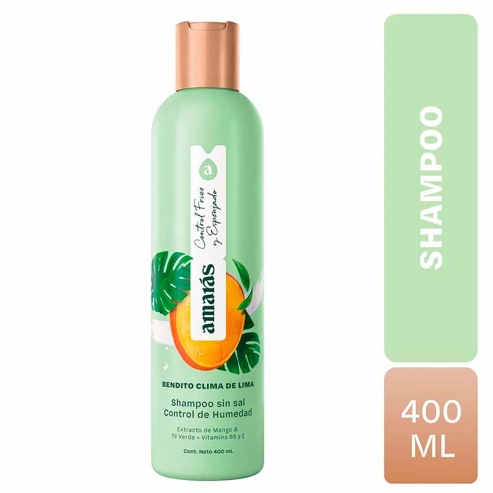 Shampoo sin Sal amarás Bendito Clima de Lima 400ml Maggies Belleza