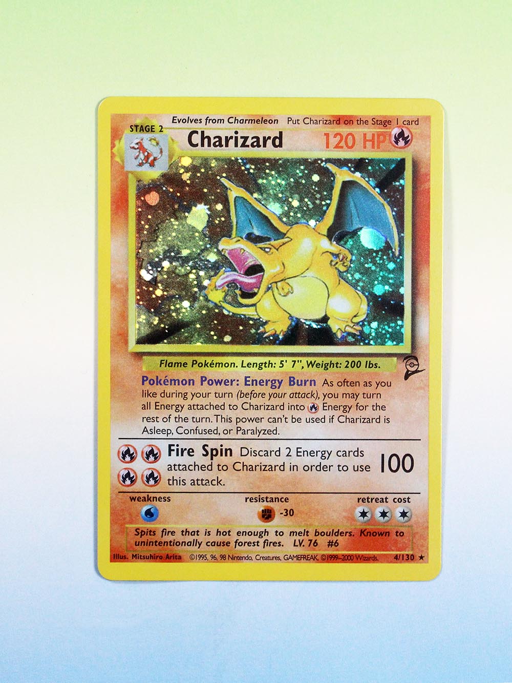 Pokemon proxy cards first edition foil Charizard (Base Set 2 B2 4