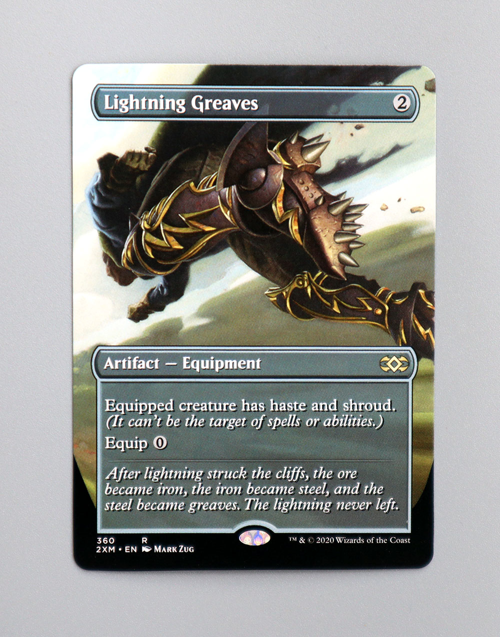 Lightning Greaves from Double Masters (2XM) Hologram MTG Proxy magic