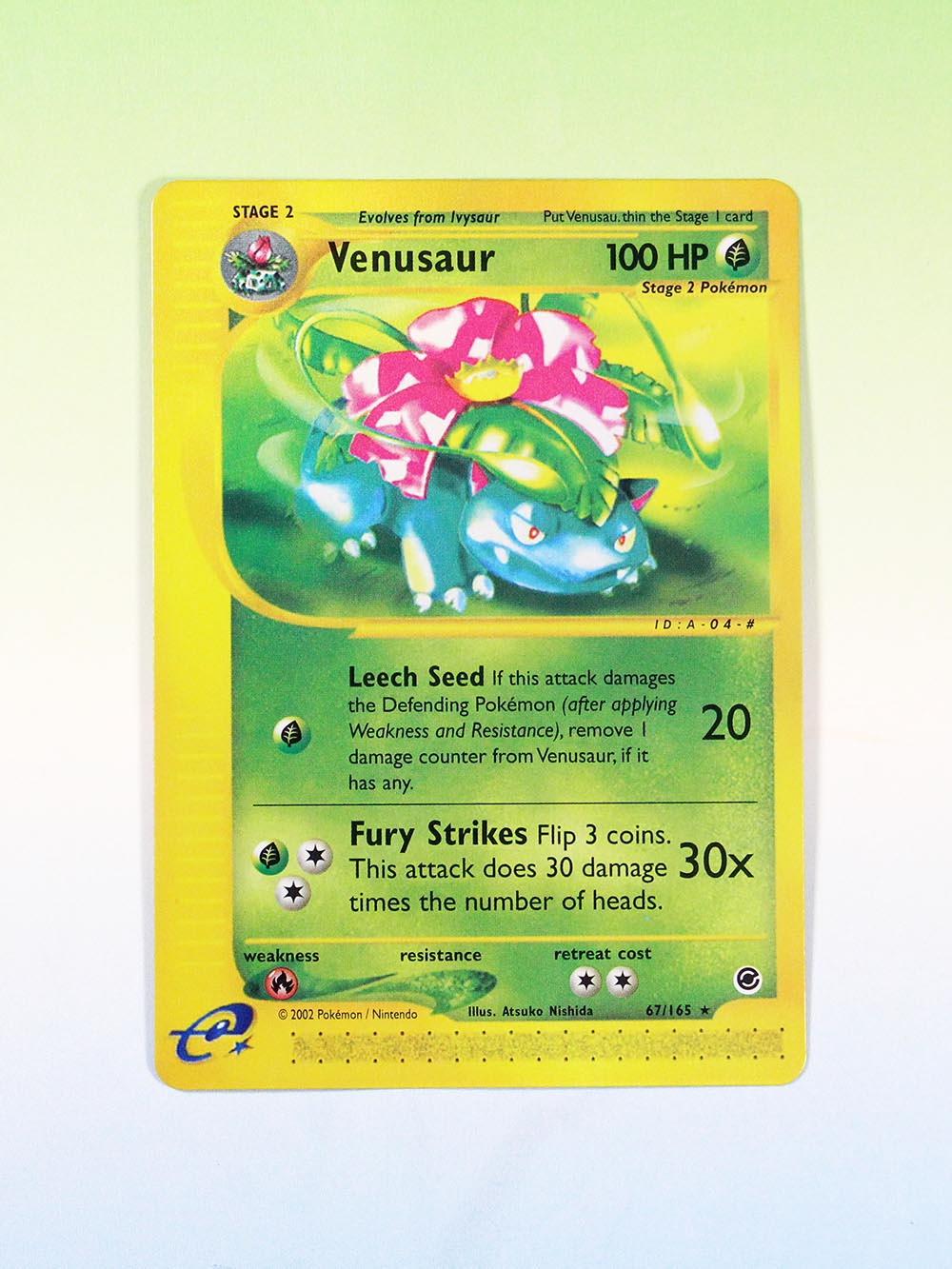 Pokemon proxy cards first edition nonfoil Venusaur (Expedition EX 67