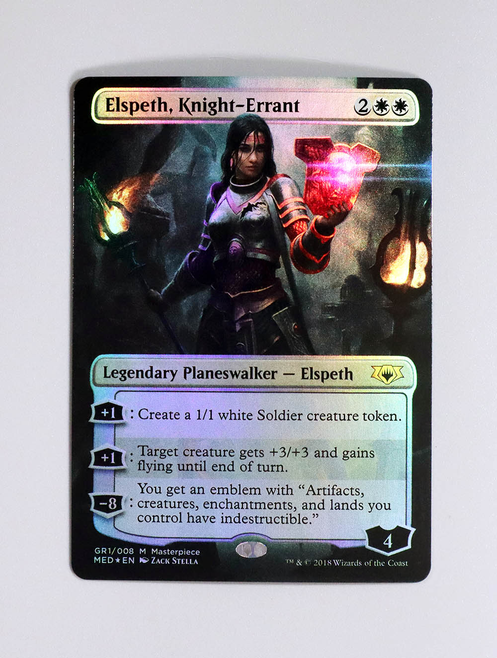 Elspeth, KnightErrant Foil from Mythic Edition (MED) MTG Proxy magic