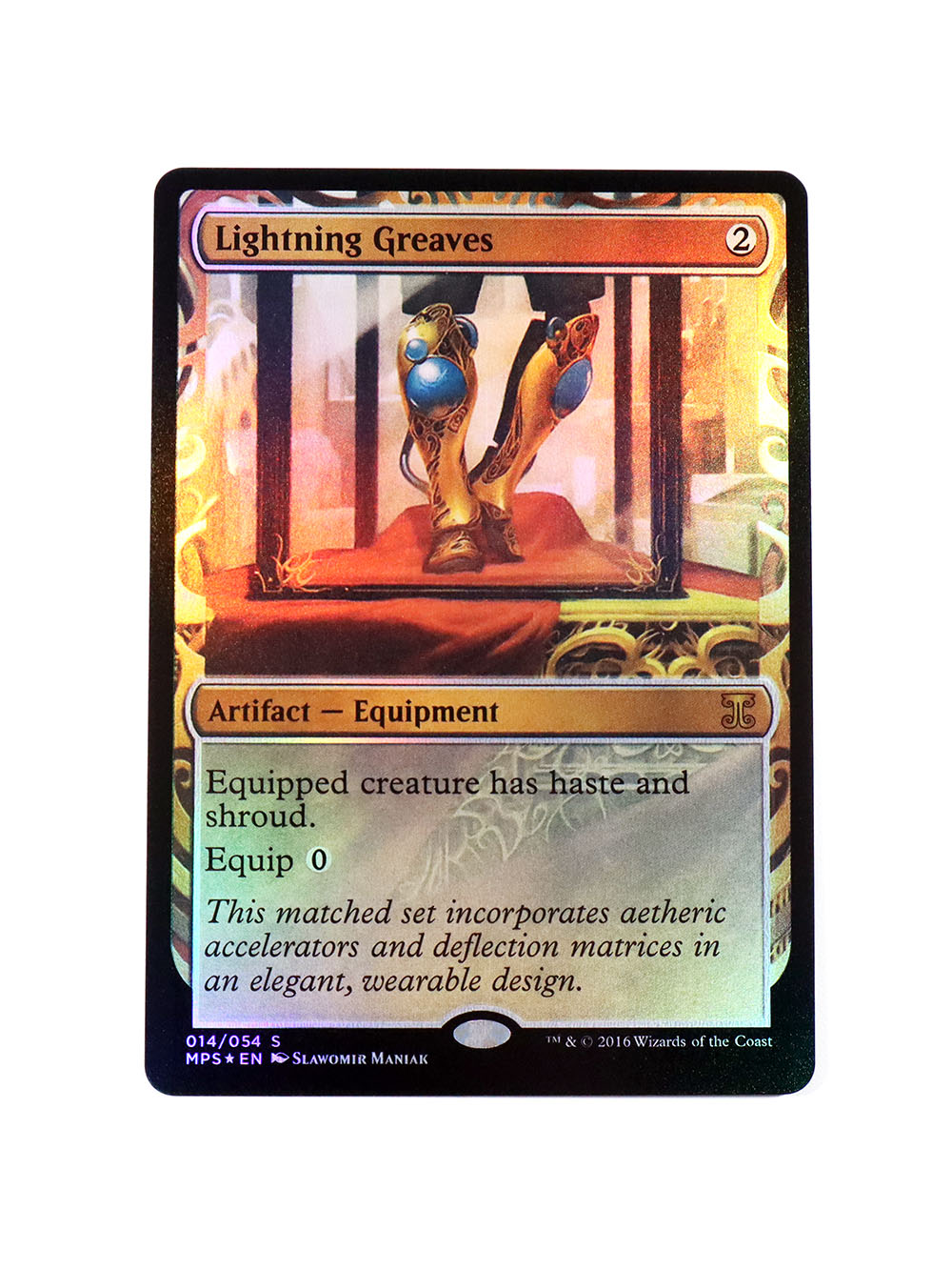 Lightning Greaves Foil from Kaladesh Inventions (MPS) MTG Proxy magic