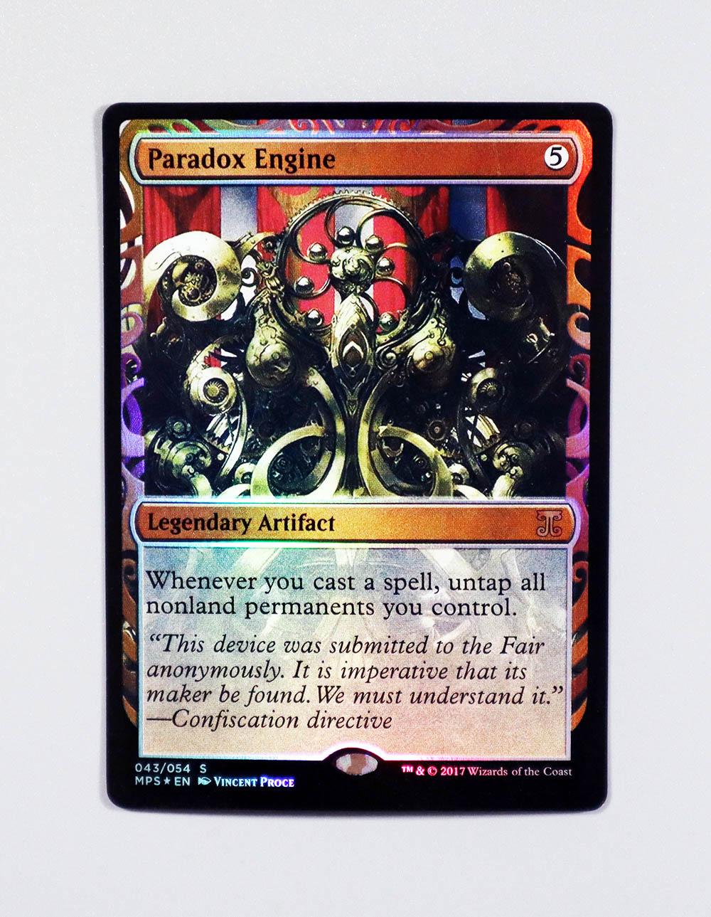 Paradox Engine Foil from Kaladesh Inventions (MPS) MTG Proxy - magic