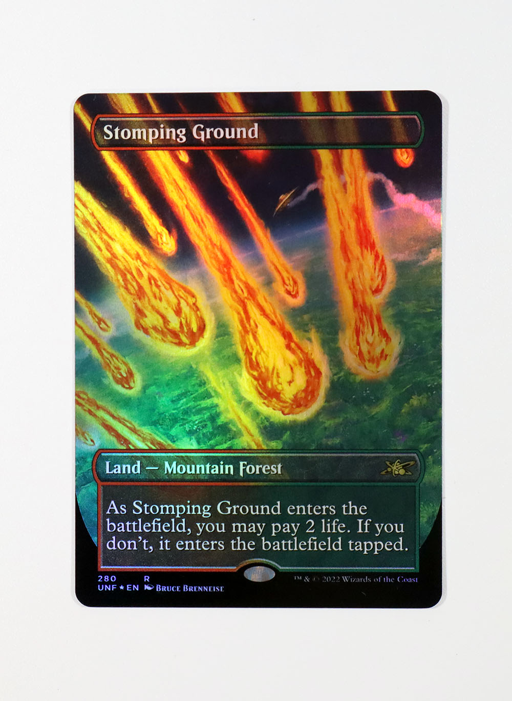 Stomping Ground borderless Foil from Unfinity (UNF) MTG Proxy magic