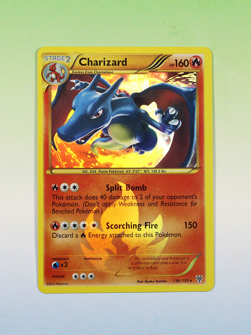Pokemon proxy cards first edition foil Charizard (Plasma Storm (PLS
