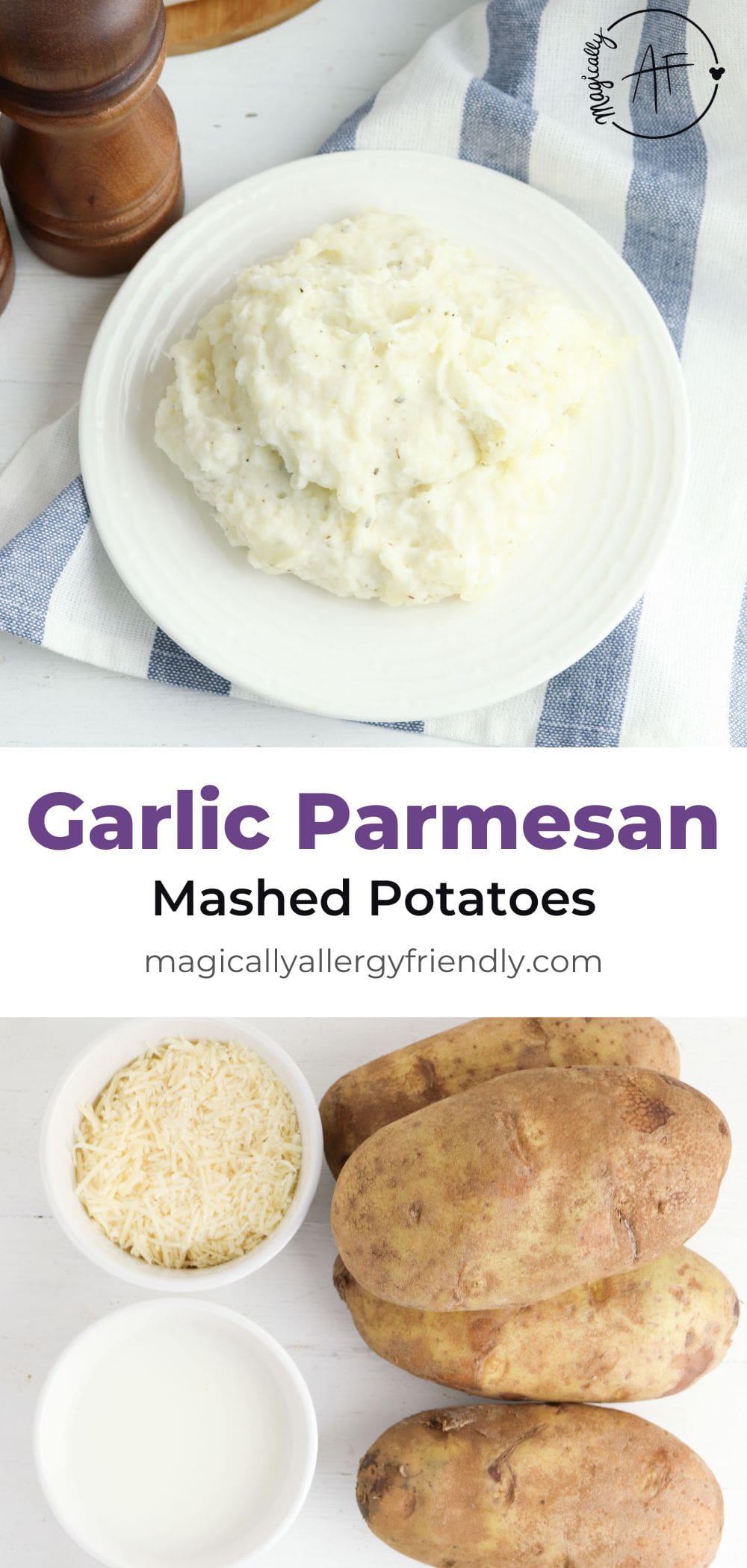 Garlic Parmesan Mashed Potatoes (Chef Mickey’s) Magically Allergy Friendly