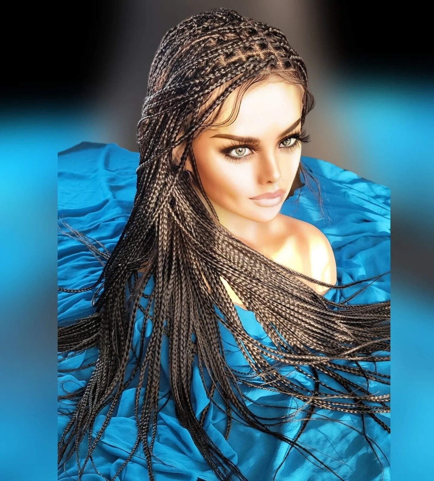 PainFree 22" Knotless Box Braids with Lace Closure and Baby Hair