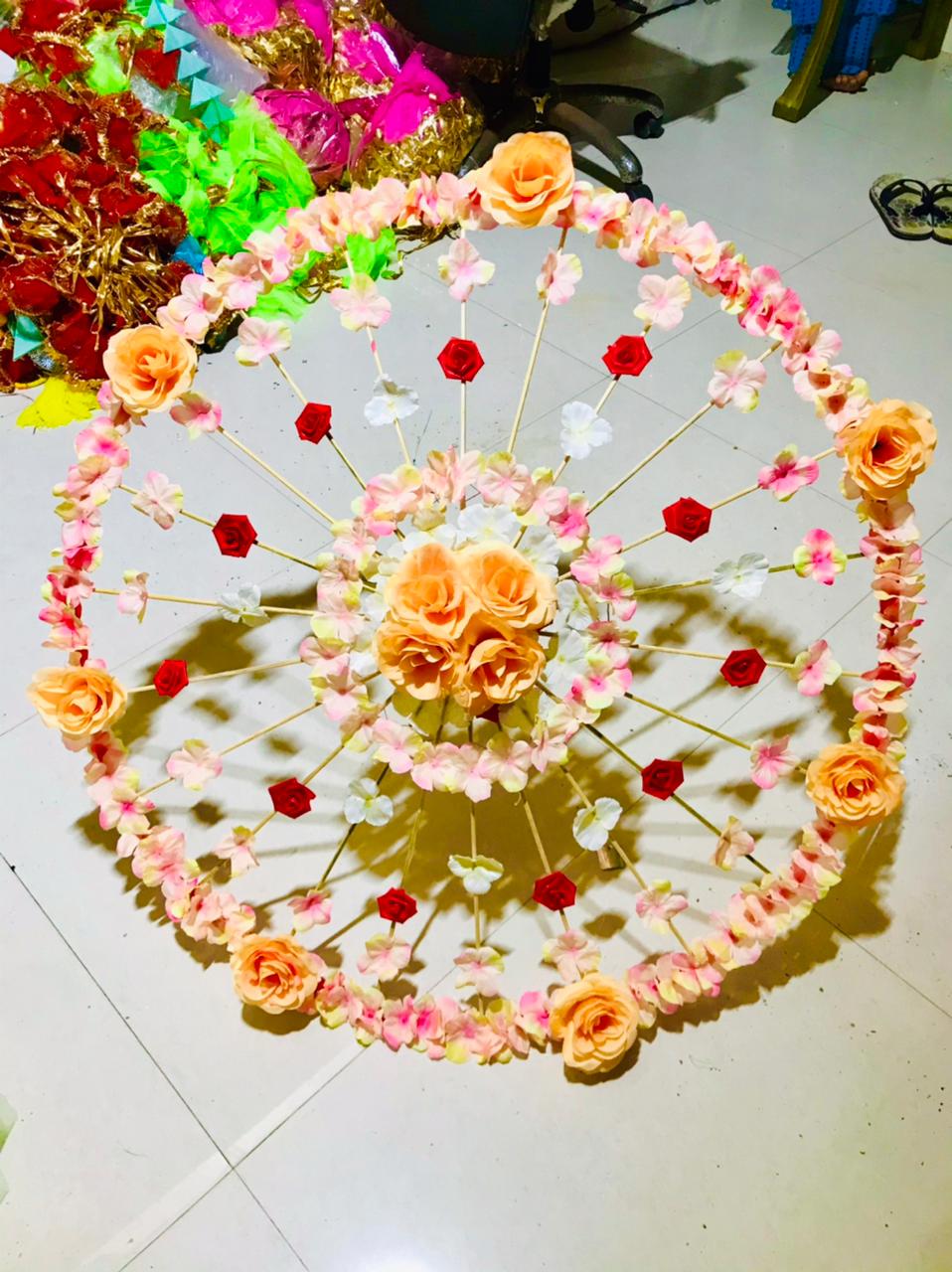 Floral umbrella for wedding, decorative umbrella for wedding