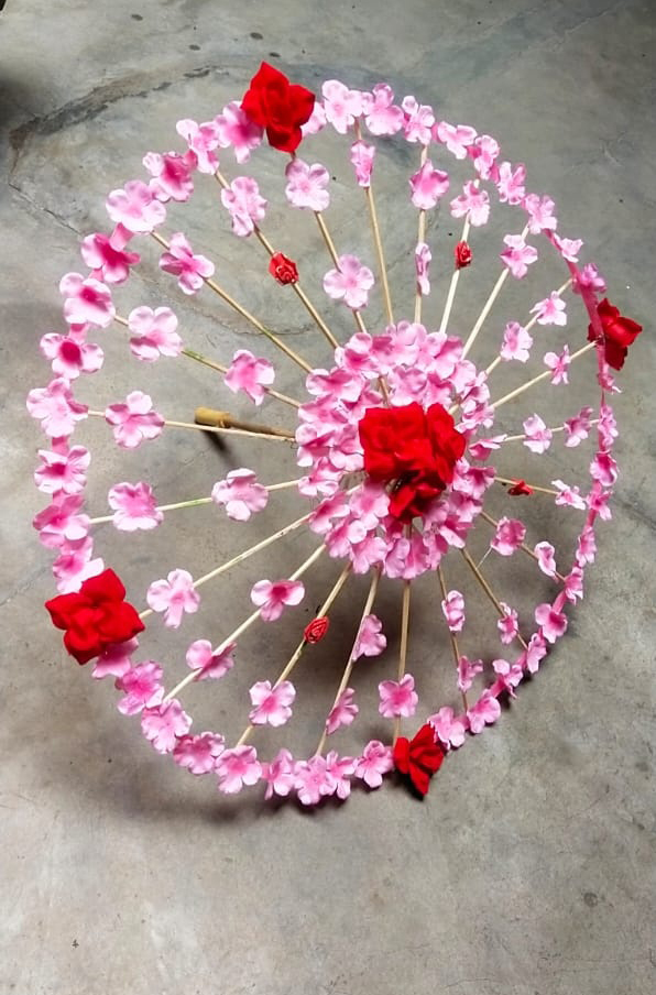 Floral umbrella for wedding, decorative umbrella for wedding