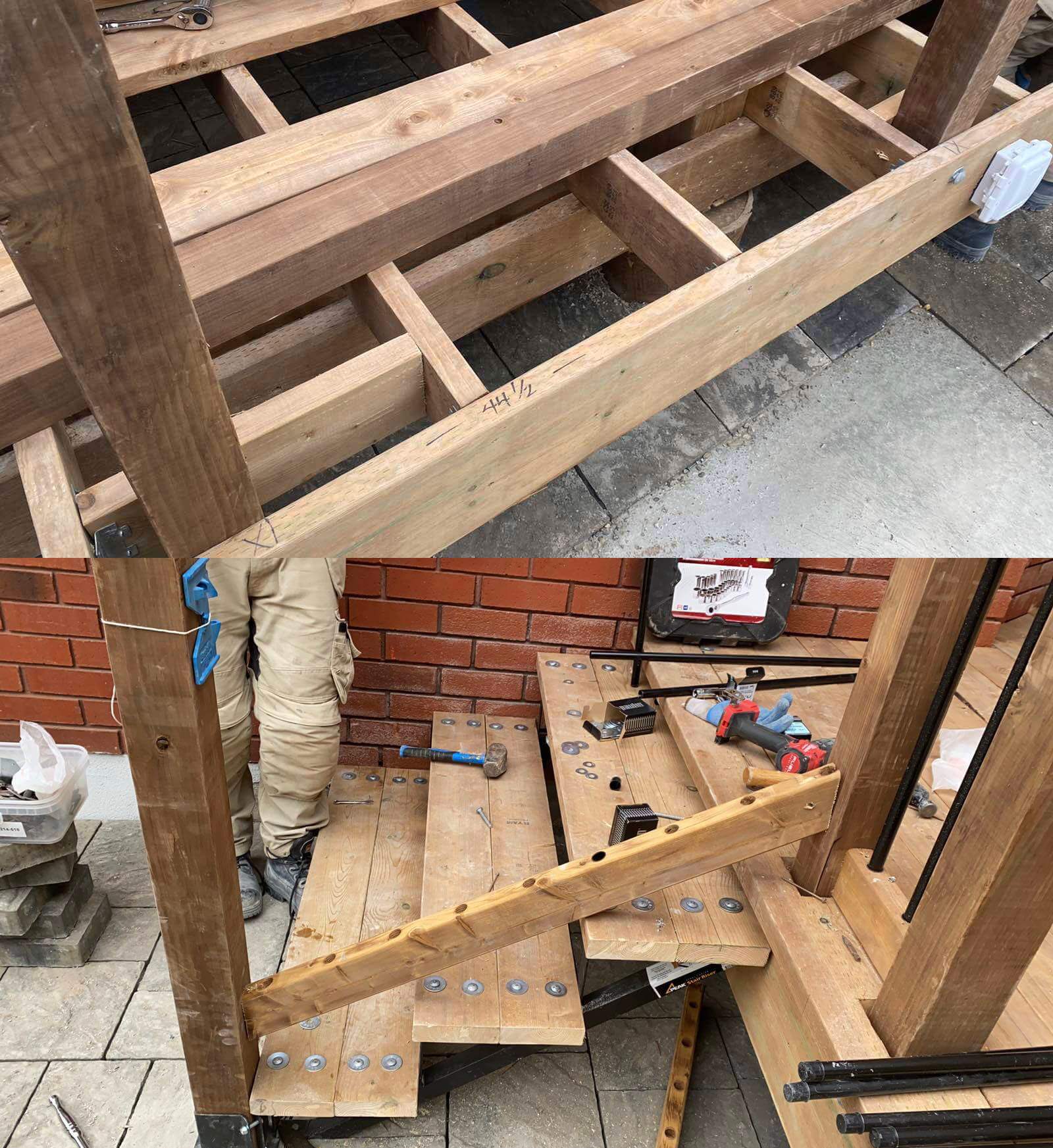 Building Deck with Stairs, Steps, and Railing in the GTA | Magic Landscape