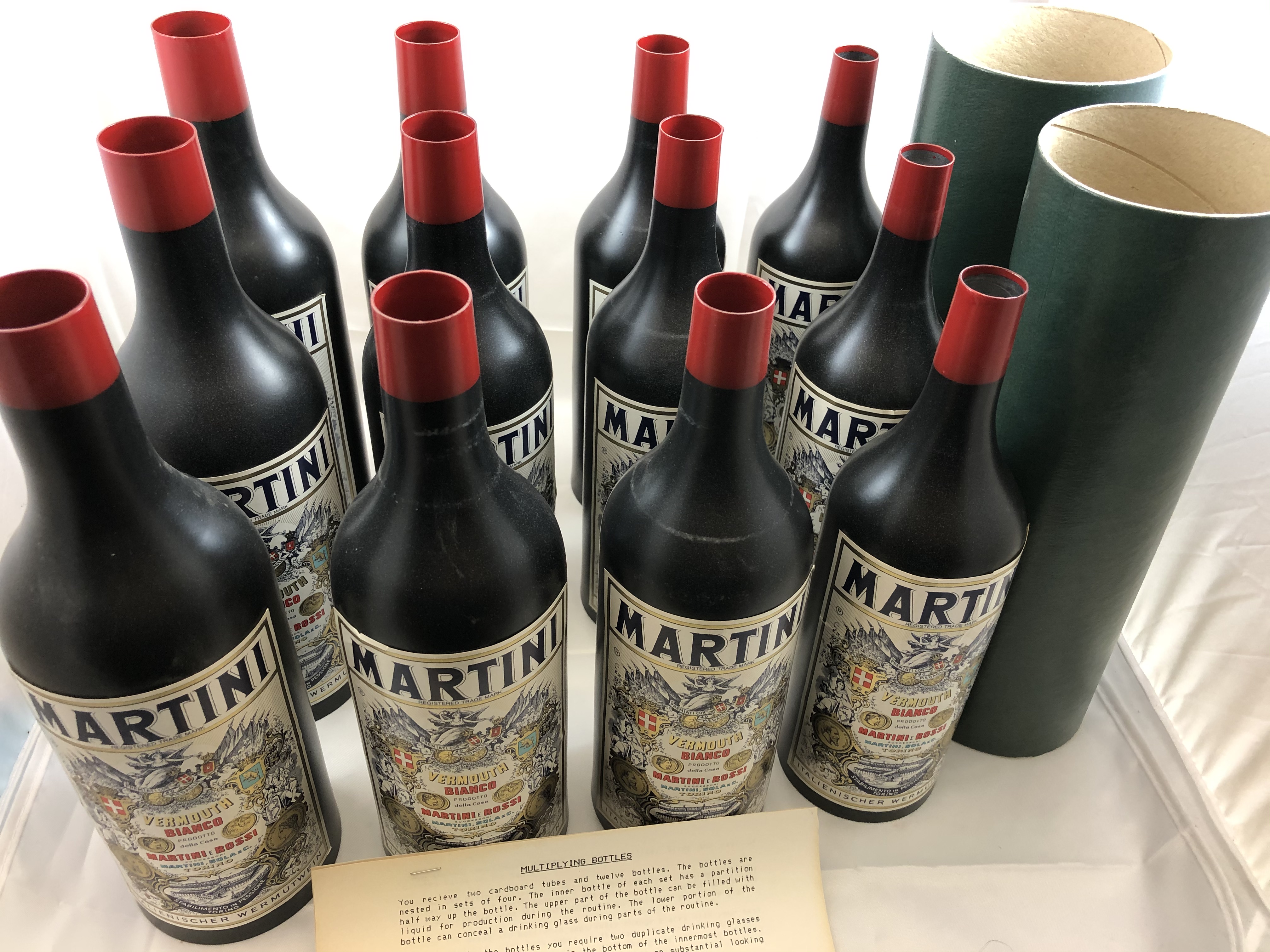 The Multiplying Bottles Magic Methods