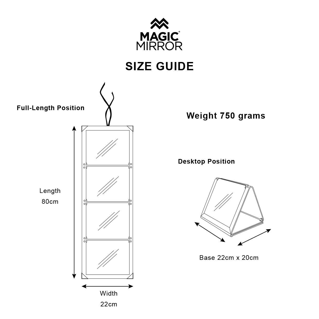 Black & Gold Magic Mirror