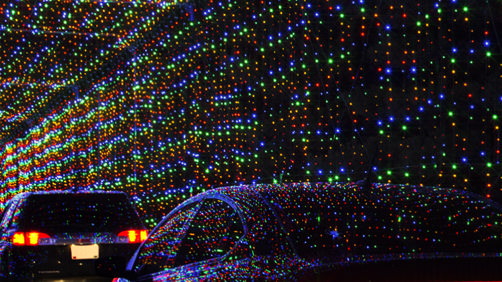 Drive Through Magic Of Lights In Florida At Daytona Speedway