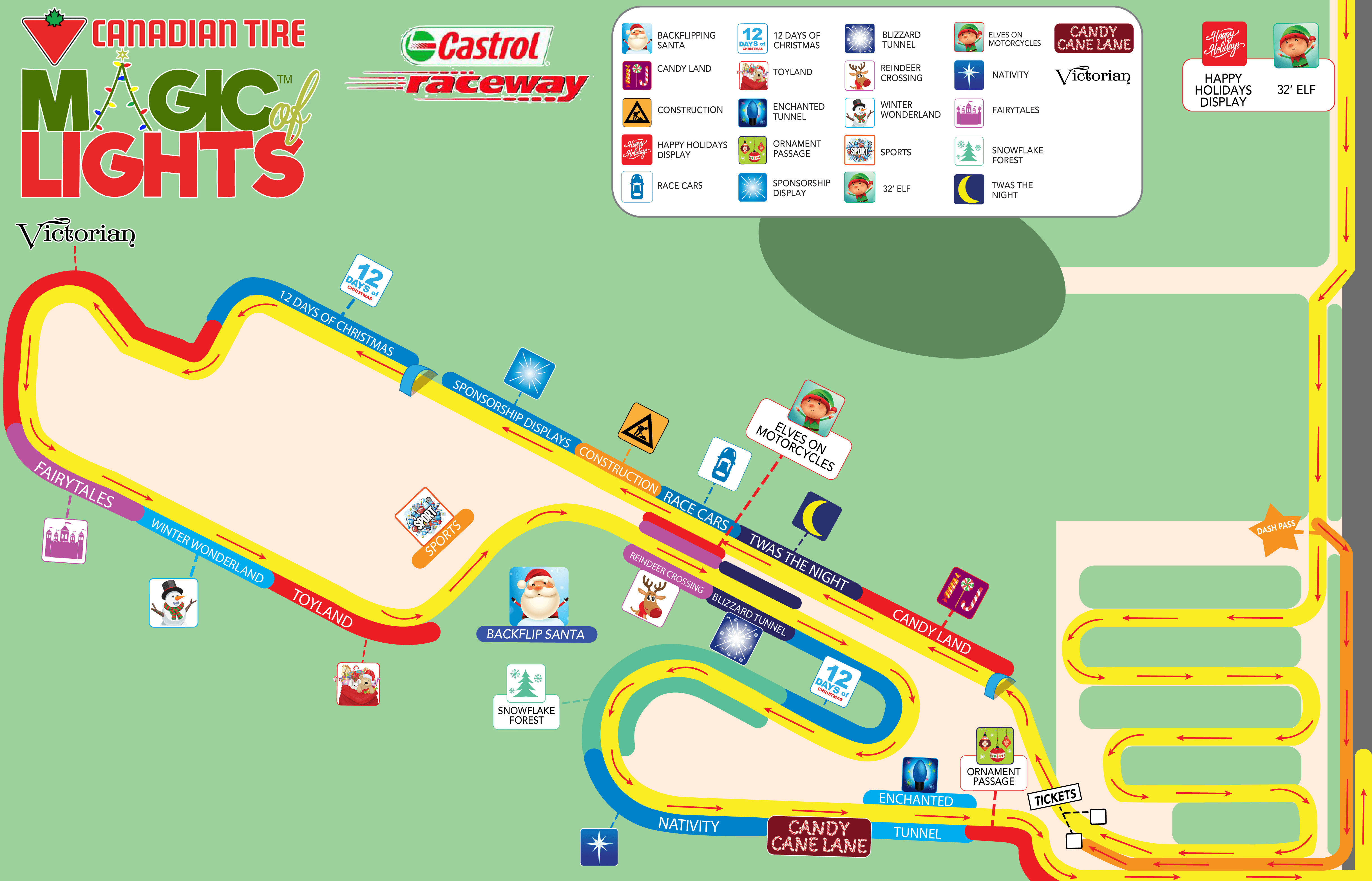 Castrol Raceway Lights Display Edmonton AB Canada Magic of Lights