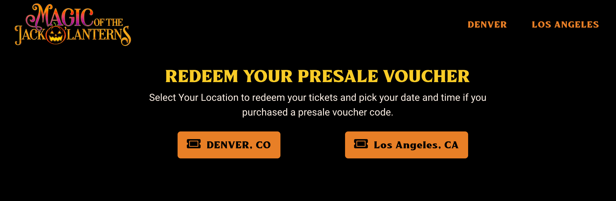 How do I redeem my Costco voucher codes? Magic Of The Jack O' Lanterns