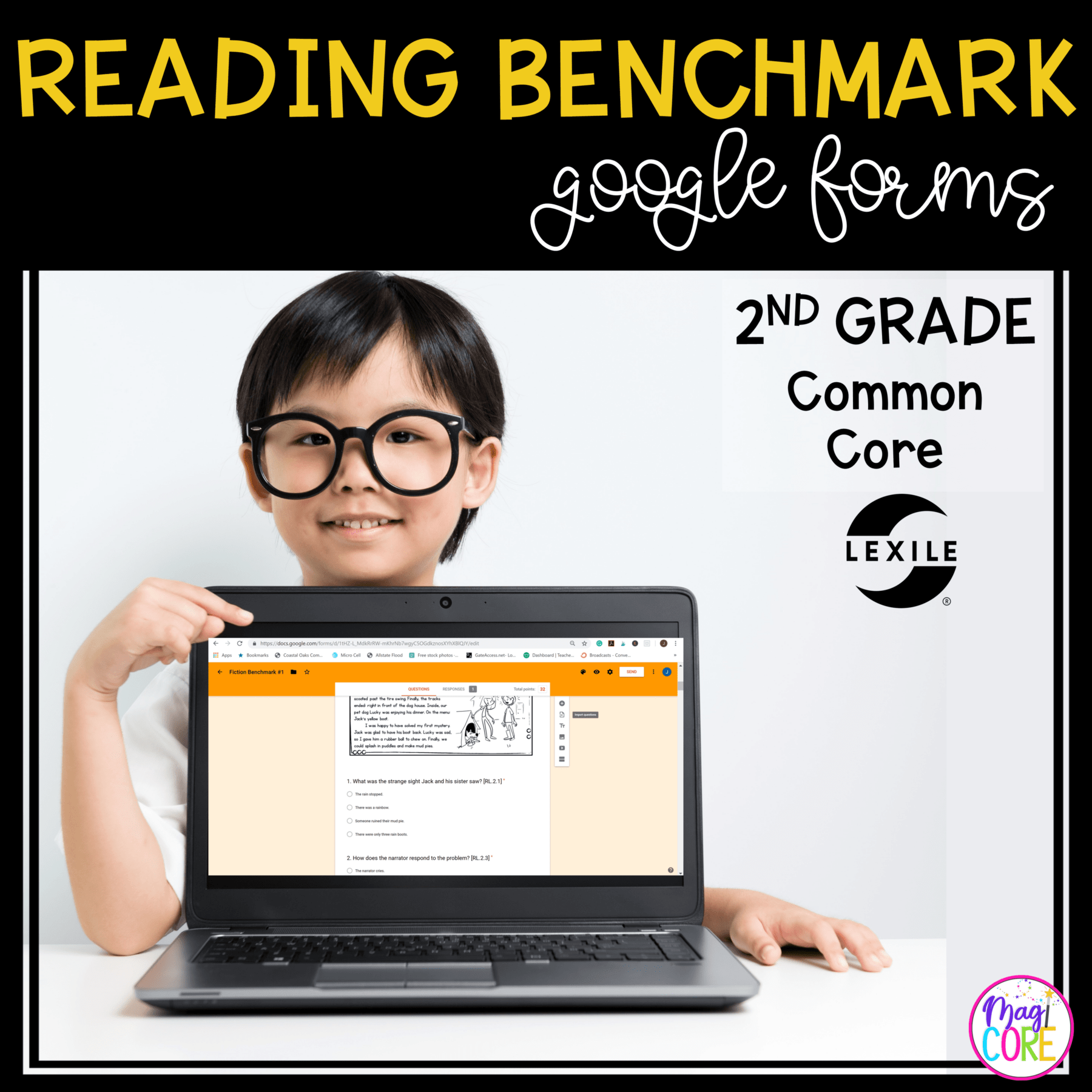 2nd Grade Benchmark Reading Assessments Passages, Questions & Data w