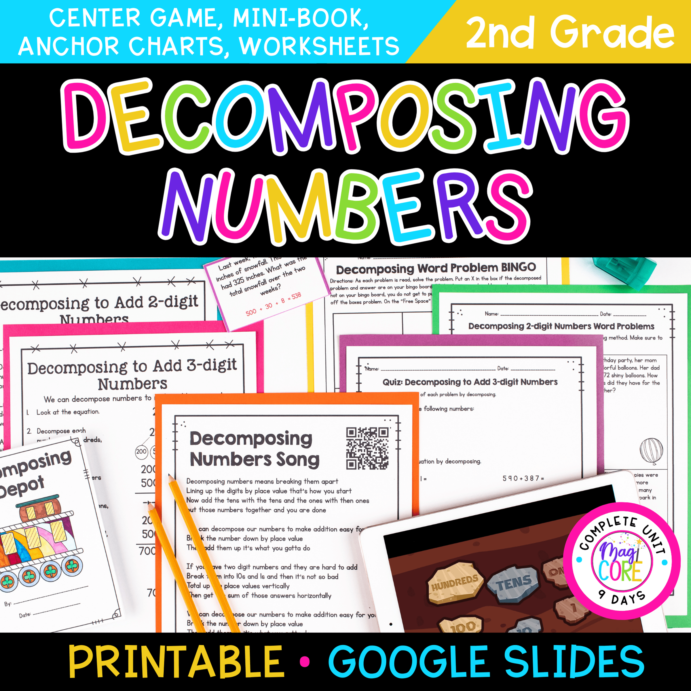 Decomposing Numbers to Add to 1,000 - 2nd Grade | MagiCore
