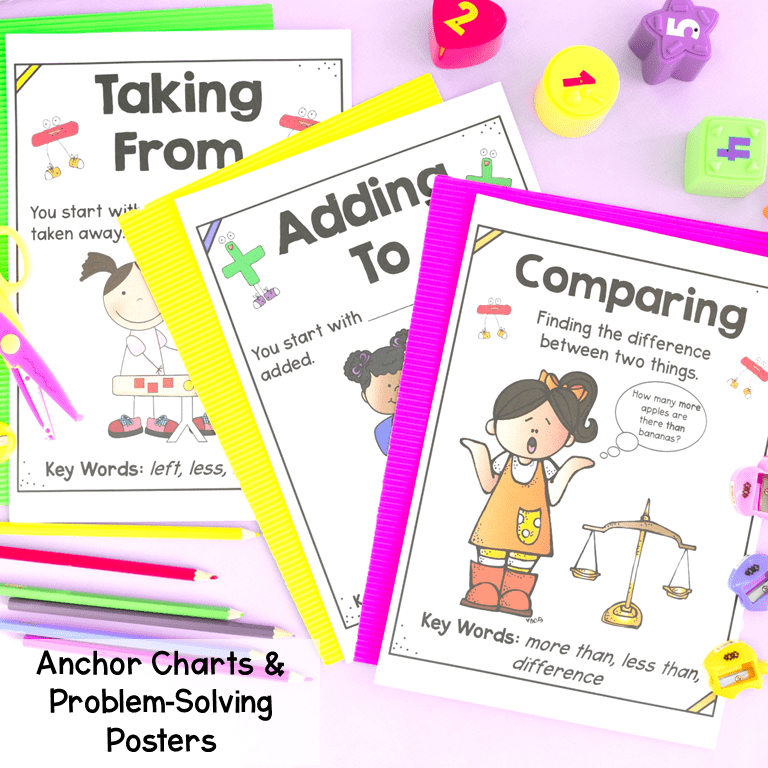 2nd Grade Word Problems to 100 & 1000 Math Story Problems MagiCore