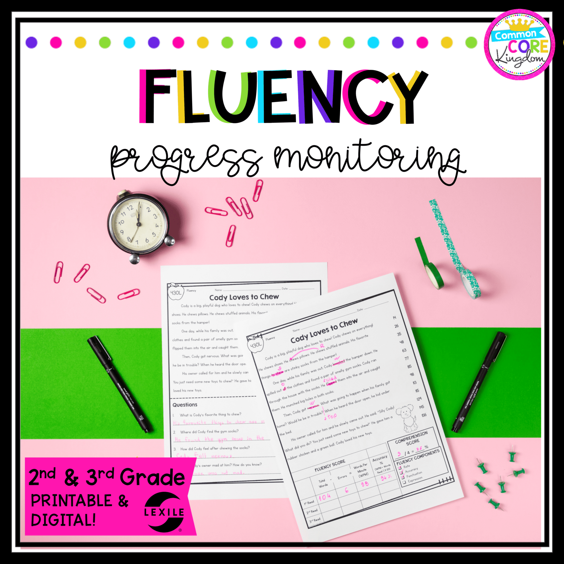 1st Grade Reading Fluency Passages | MagiCore