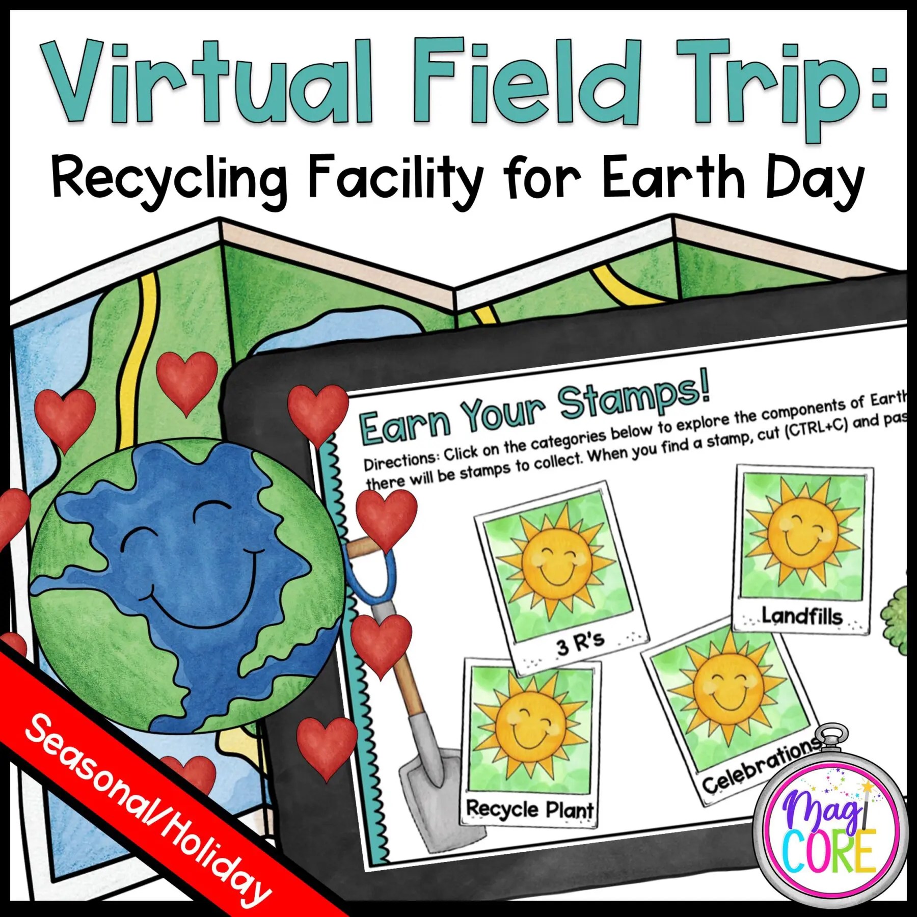 Virtual Field Trip Recylincg Facility for Earth Day MagiCore