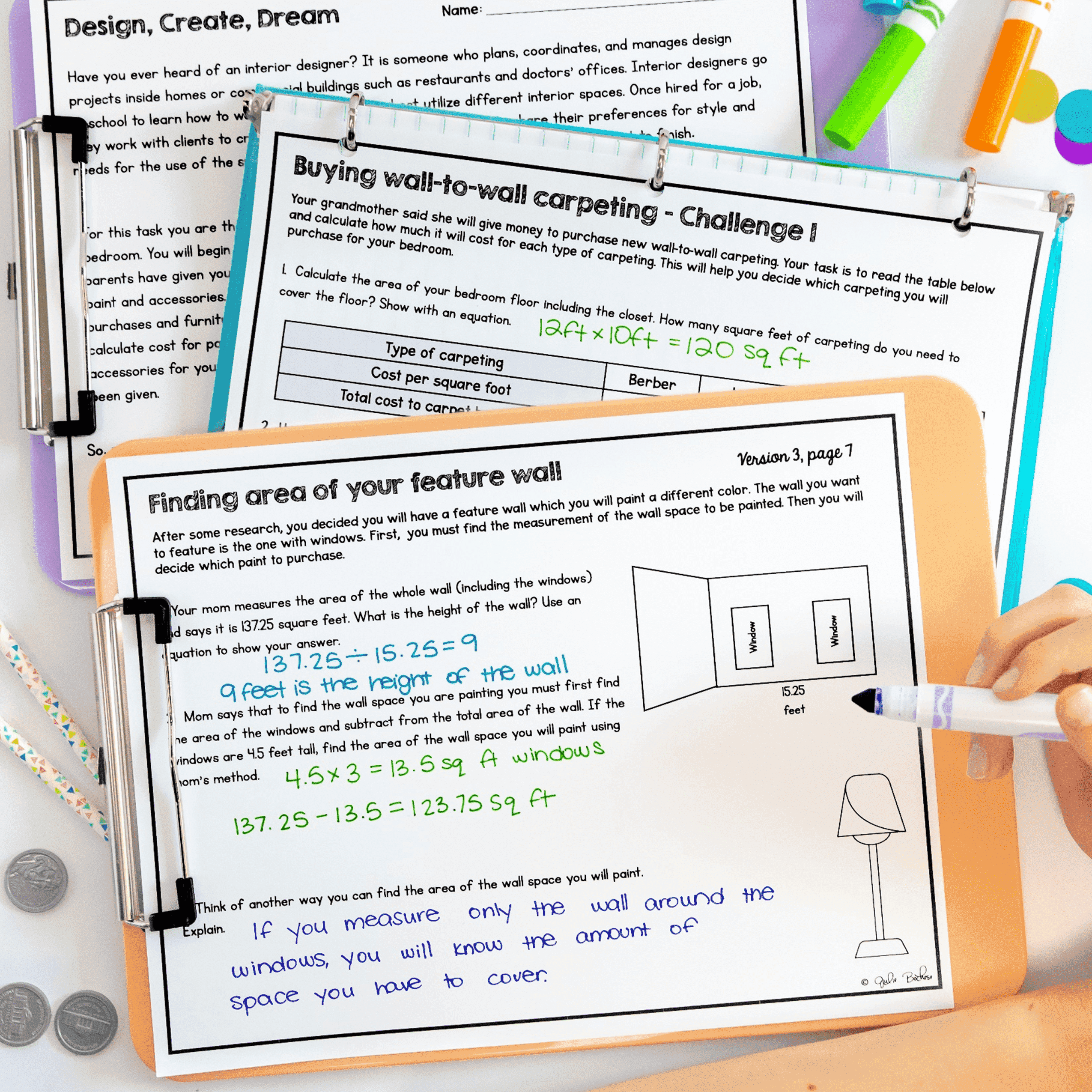 5th Grade Math PBL - Design a Bedroom Project Based Learning | MagiCore