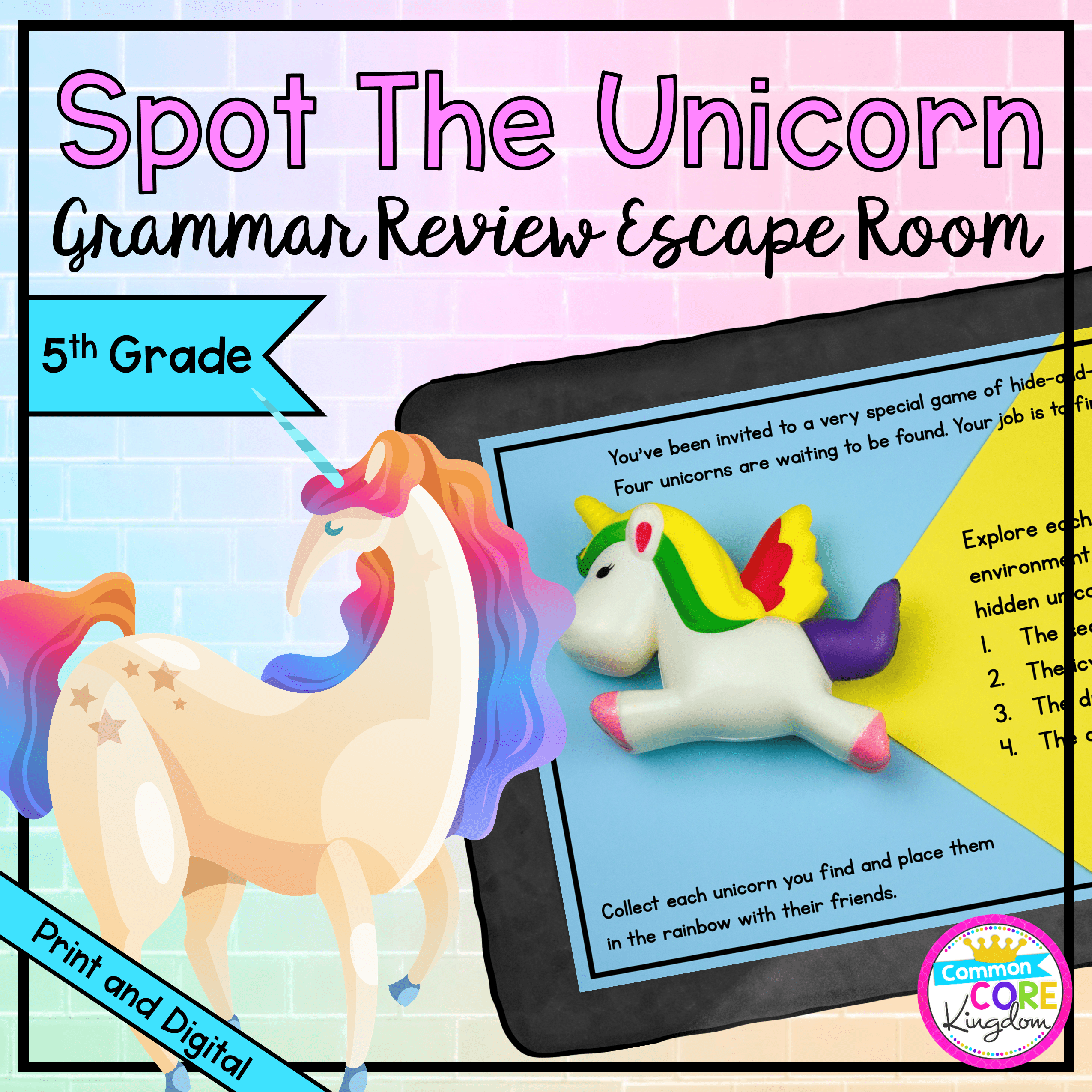 Use these learning resources perfect for fifth grade to start today! Grammar Review 5th Grade Escape Room Magicore