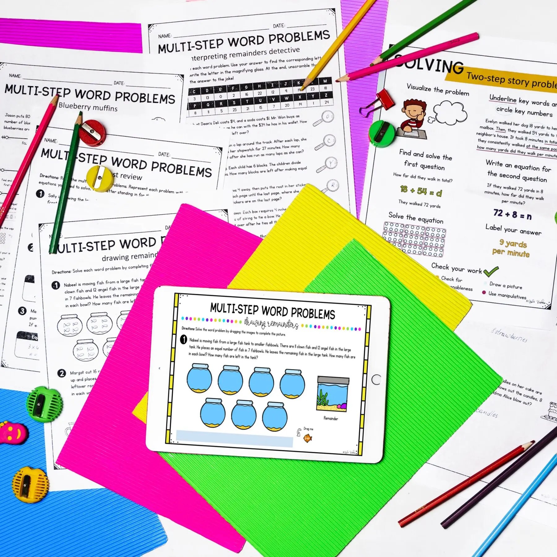 Multistep Word Problems 4th Grade 4.OA.A.3 | MagiCore