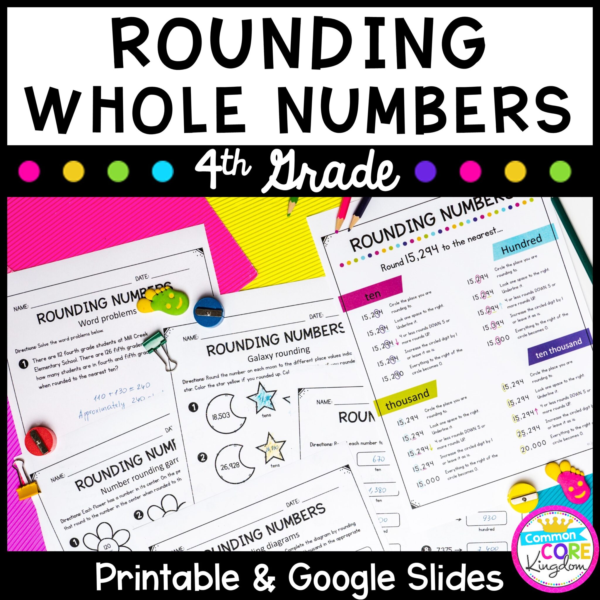 Rounding Whole Numbers 4th Grade | Magicore