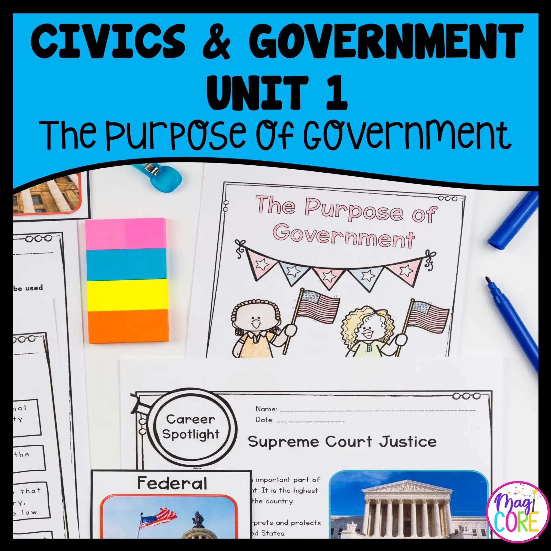 Civics & Government Unit 1 The Purpose of Government MagiCore