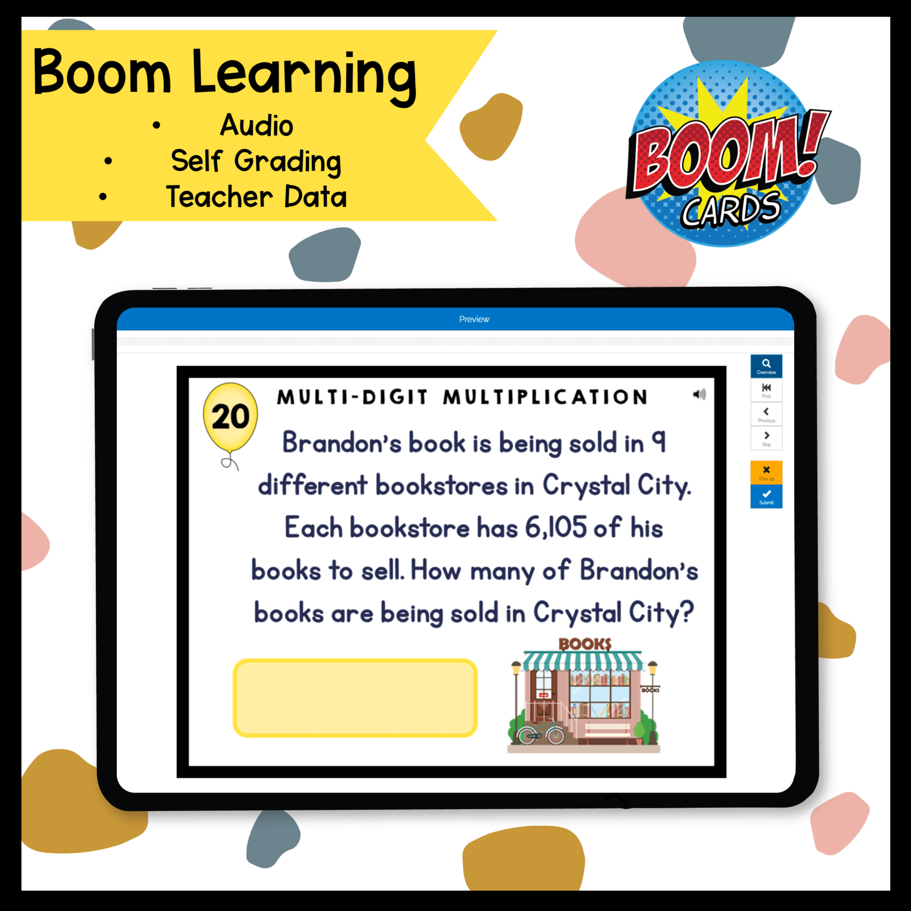 Multi-Digit Multiplication - 4th Grade Math Task Cards - 4.NBT.B.5