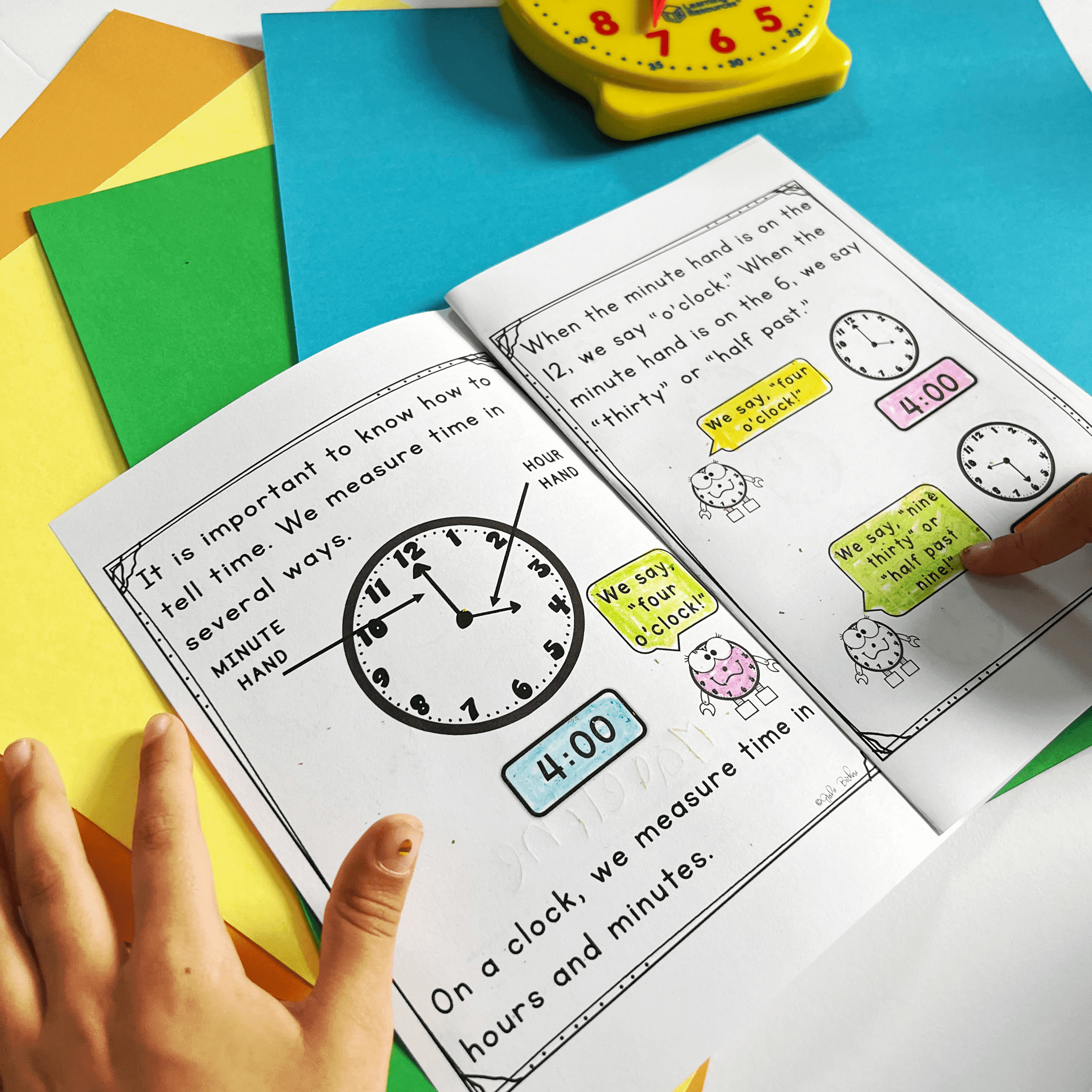 Telling Time 1st Grade 1.MD.3 & MA.1.M.2.1 MagiCore