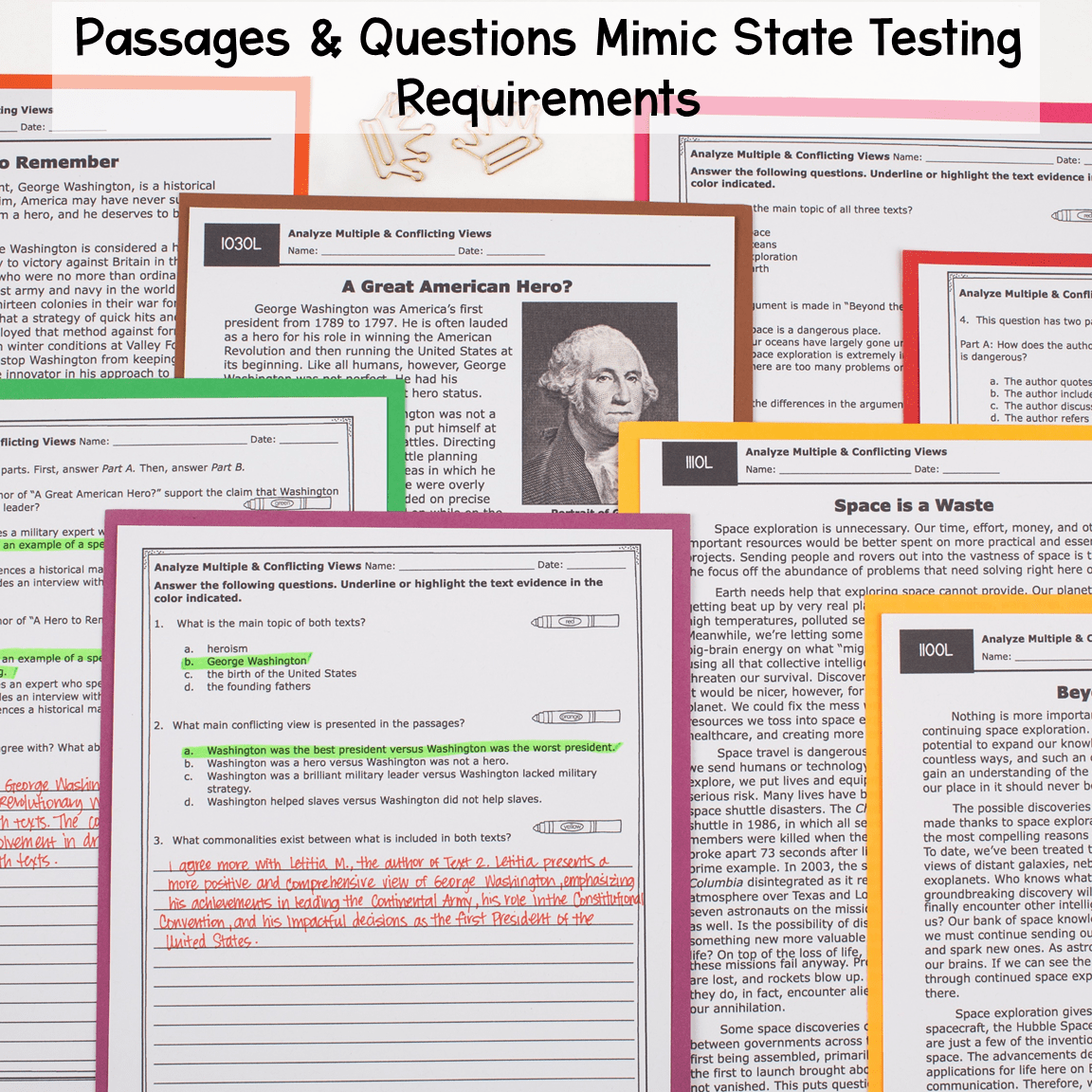 8th Grade Reading Comprehension Nonfiction Bundle | MagiCore