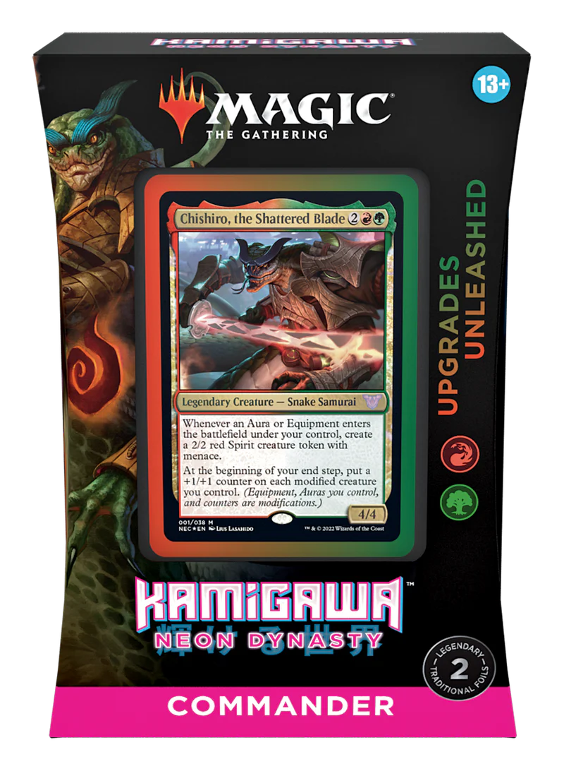 Magic Precons Kamigawa Neon Dynasty Upgrades Unleashed Commander