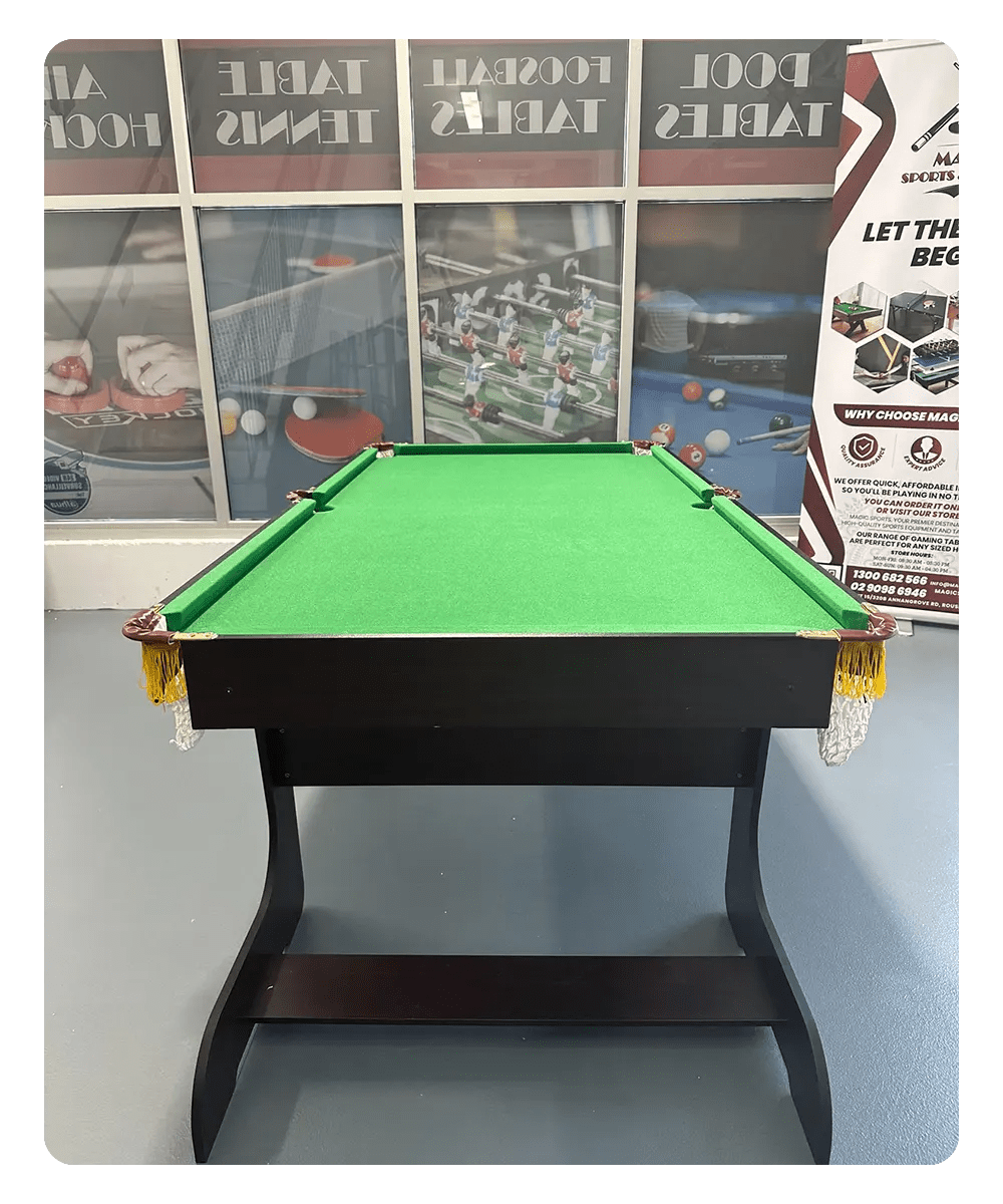 6ft Foldable Pool Table at Magic Sports & Gaming