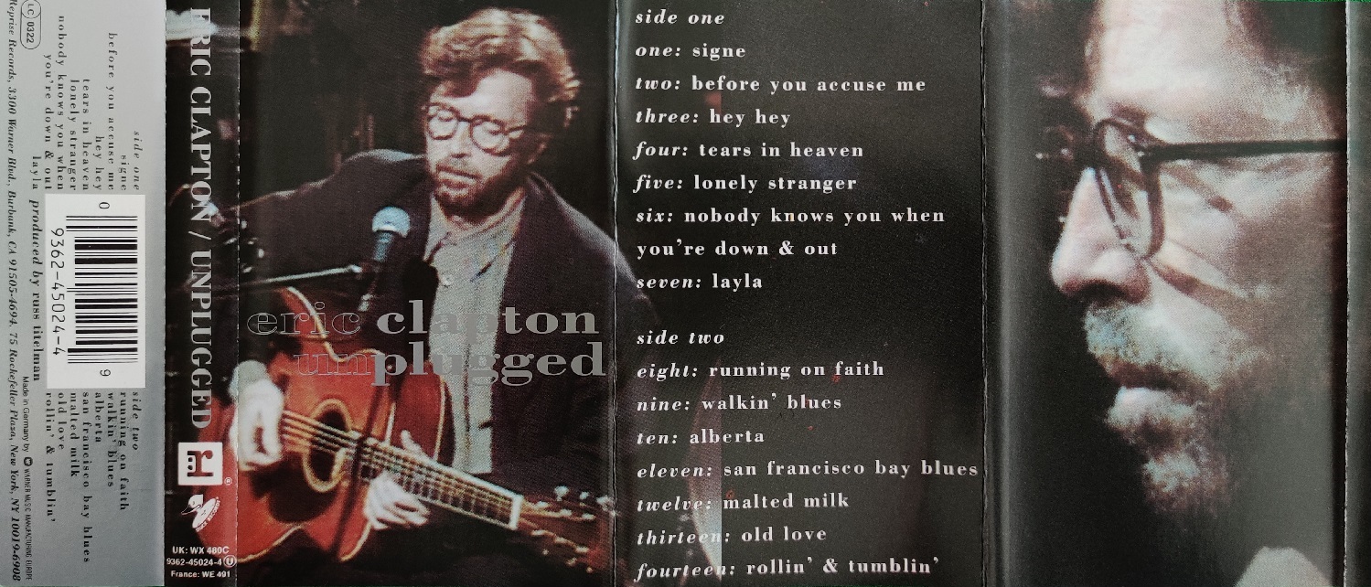 Eric Clapton ‎ Unplugged (Vinyl, CD, DVD stereo, DD 5.1