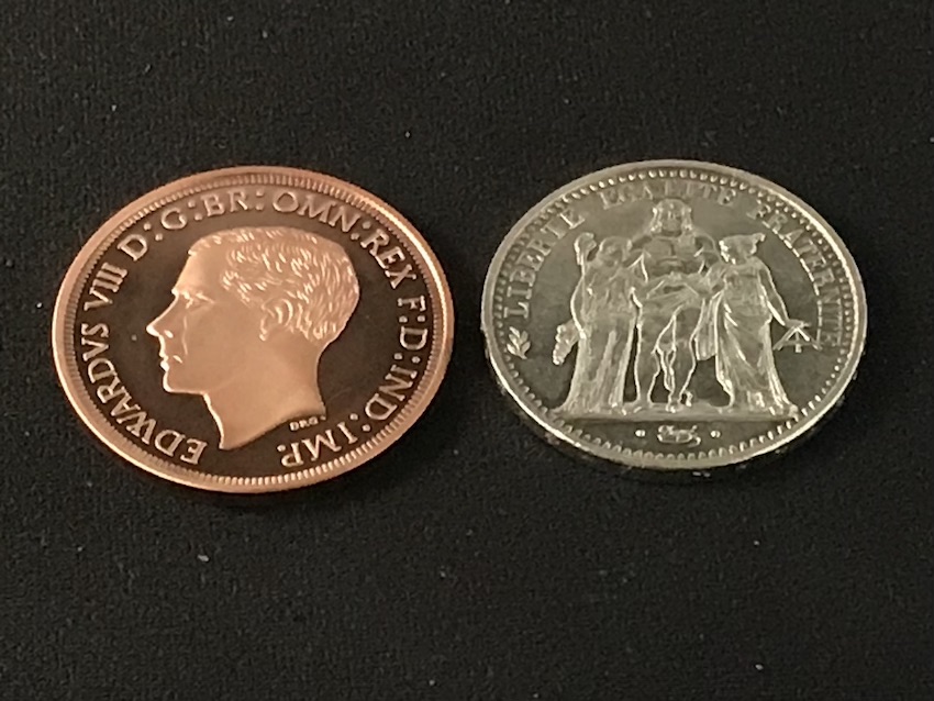 MKS Coin Gaffs Copper Silver 10 Fr HERCULE